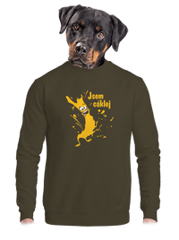 unisex mikina bez kapuce