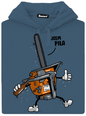 Jsem pila dámská mikina klokanka Denim