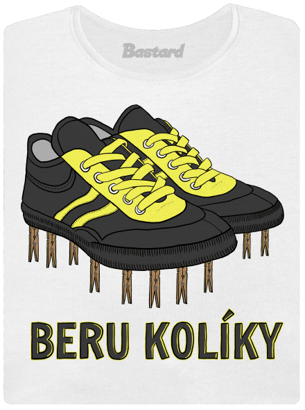 Beru kolíky dámské tričko s lemem White