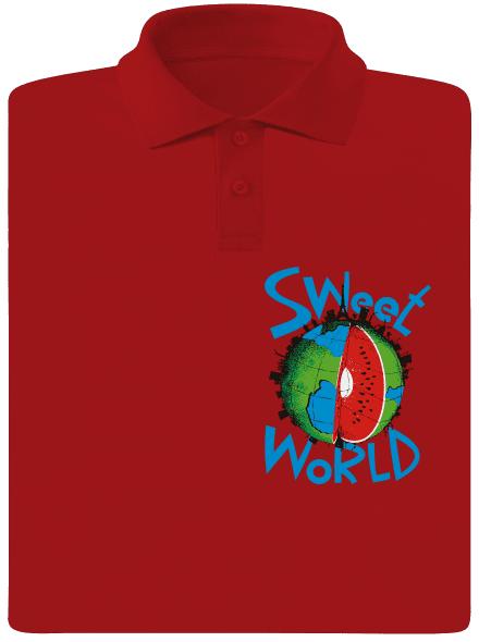 Sweet World pánská polokošile Red Mal