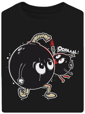 Bomby unisex tričko oversized Black