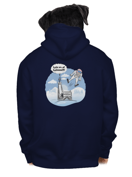Lyže pánská mikina na zip Navy