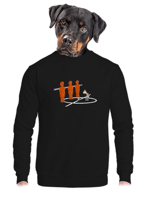 unisex mikina bez kapuce