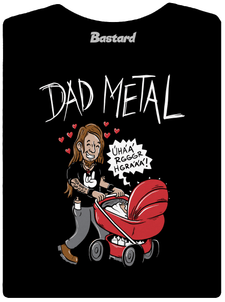 Dad metal dámské tričko premium Black