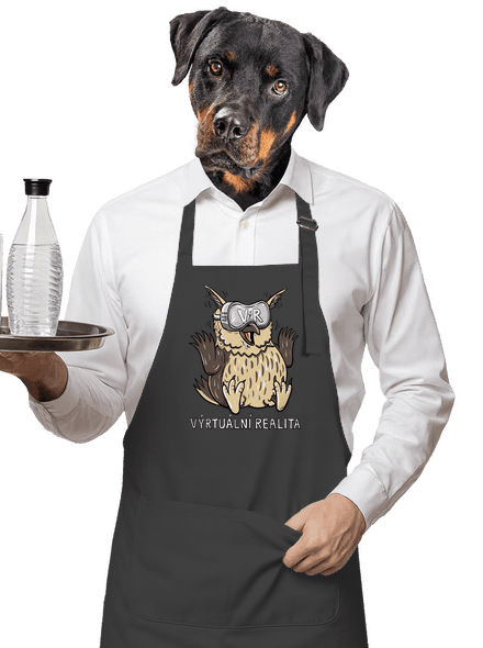 Výrtuální realita zástěra Dark Grey
