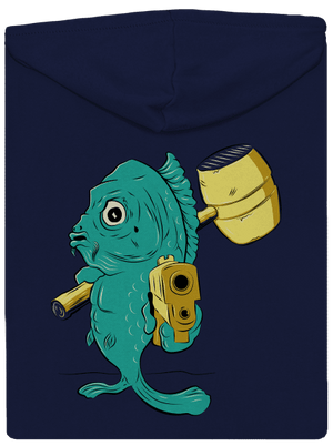 Poslední štědrovečerní pánská mikina na zip Navy