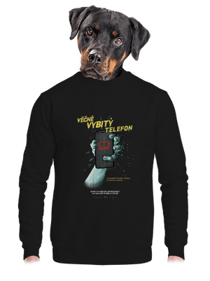 unisex mikina bez kapuce