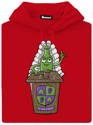 Ve víně je pravda pánská mikina klokanka Red