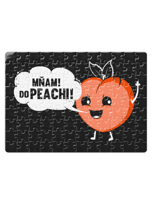 Mňam do peachi puzzle White