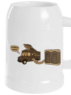 Točená čokoládová půllitr White