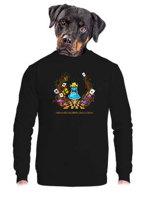 unisex mikina bez kapuce