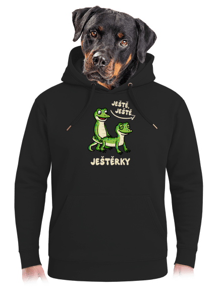 Ještě, ještě unisex mikina premium Dark Black