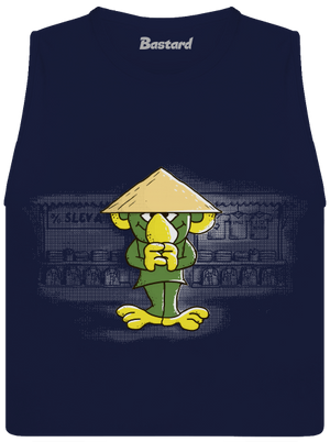 Dobí den dámské tílko volné Navy