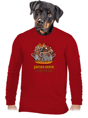 Co Doom dal pánské dlouhý rukáv Red