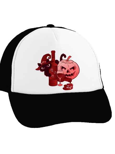 Hello, víno kšiltovka truckerka Black cap