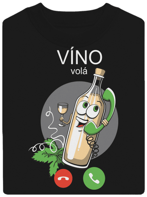 Bílé víno volá unisex mikina bez kapuce Black