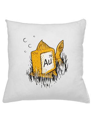 Zlatá rybka polštář White
