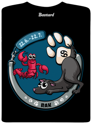 Psí horoskop: Rak pánské dlouhý rukáv Black