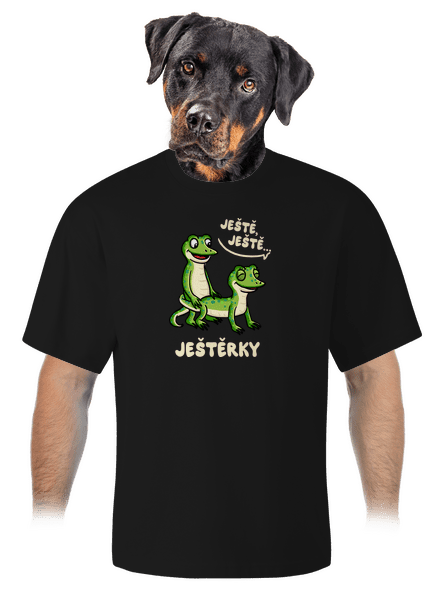 Ještě, ještě unisex tričko oversized Black