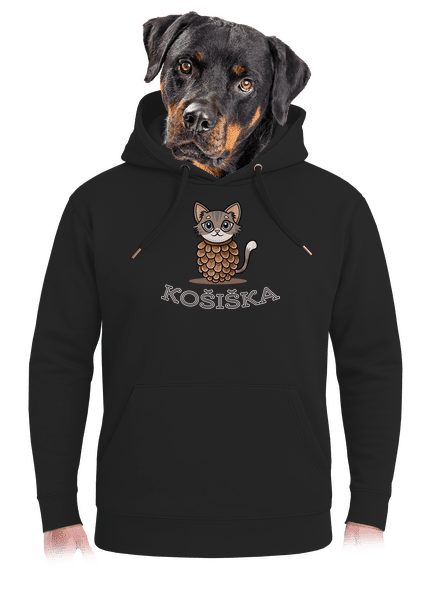 Košiška unisex mikina premium Dark Black