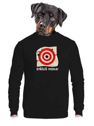 unisex mikina bez kapuce