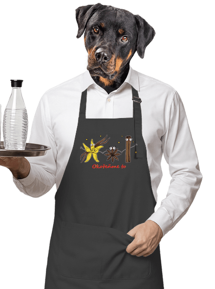 Okořeňme to zástěra Dark Grey
