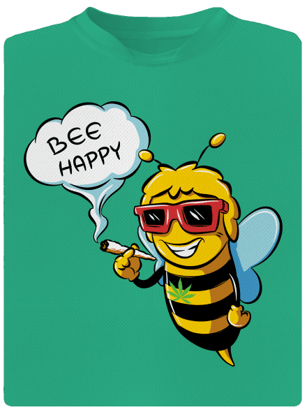 Bee happy pánské sportovní tričko Mint Mal