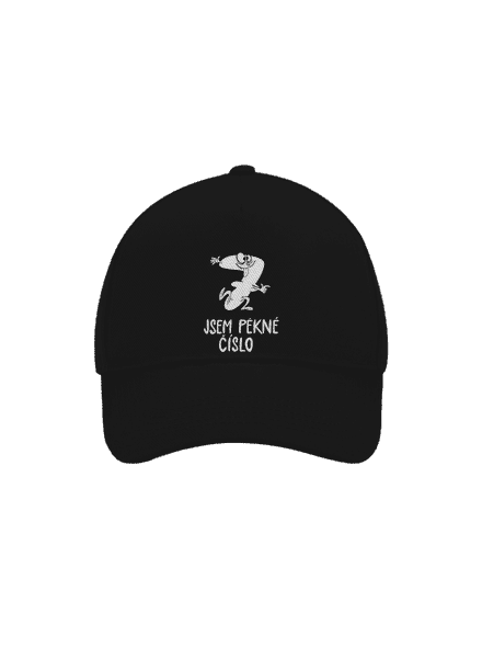 Jsem pěkné číslo kšiltovka baseballka Black