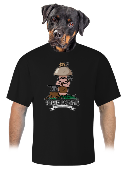 Hřib kovář unisex tričko oversized Black