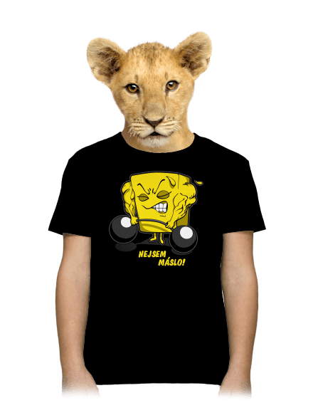 Nejsem máslo dětské tričko Black