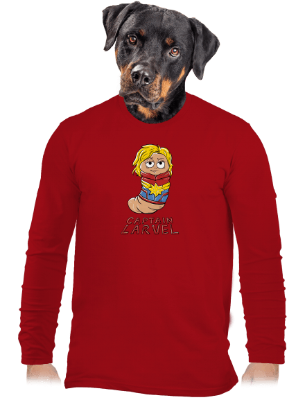 Captain Larvel pánské dlouhý rukáv Red