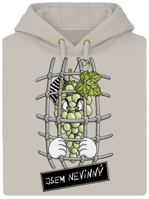 Nevinný Hrozen unisex mikina premium Pastel Macchiato