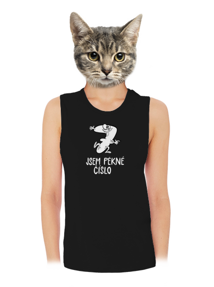Jsem pěkné číslo dámské tílko volné Black