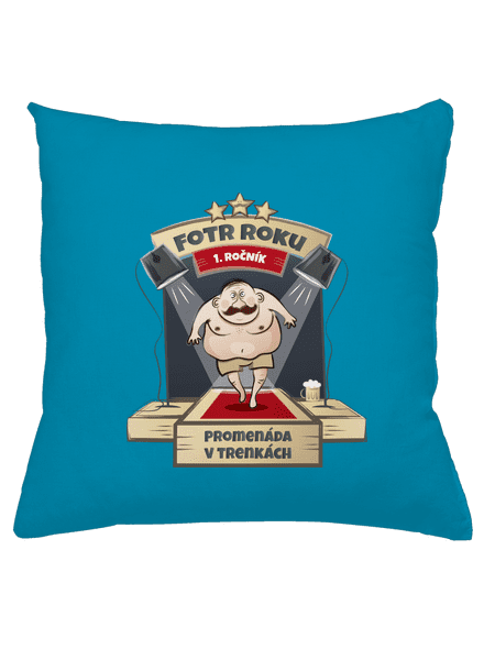 Fotr roku polštář Blue Turquoise
