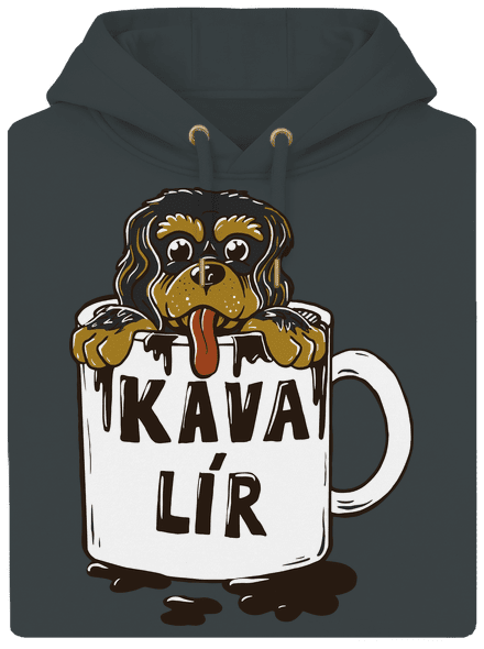 Kávalír unisex mikina premium Charcoal