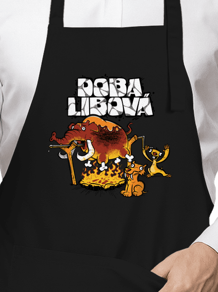 Doba libová zástěra Black