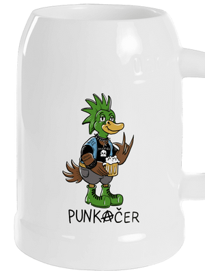 Punkačeří rodina půllitr White