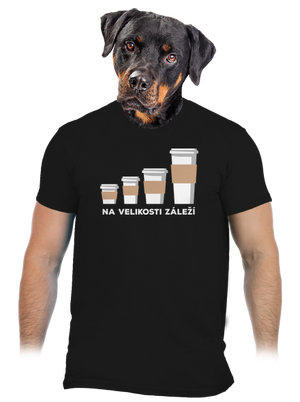 Na velikosti záleží pánské tričko Black