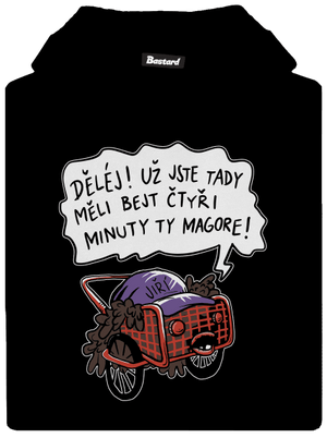 Jiří kára dětská mikina klokanka Black