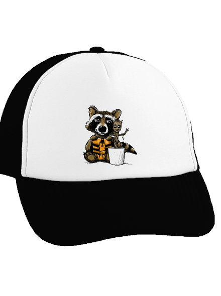 Strážci galaxie kšiltovka truckerka Black cap