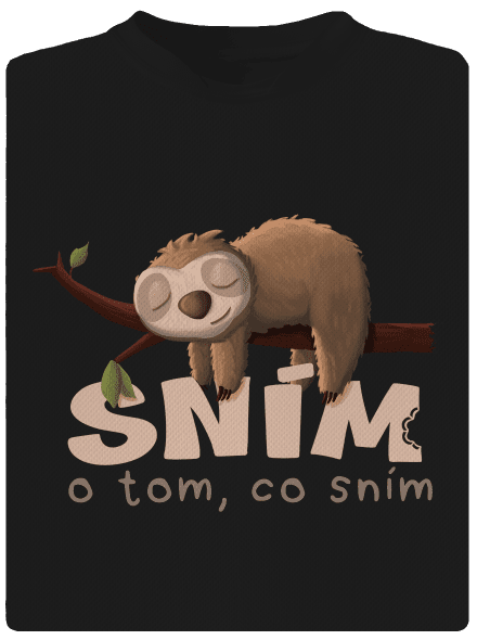Sním o tom, co sním pánské sportovní tričko Black