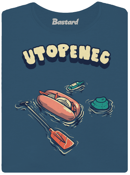 Utopenec dámské tričko premium Petrol Blue