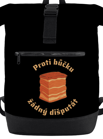 Proti bůčku žádný dišputát batoh Black