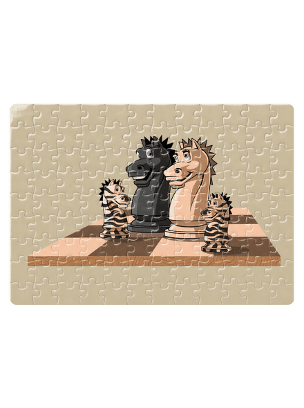 Šachová rodina puzzle White