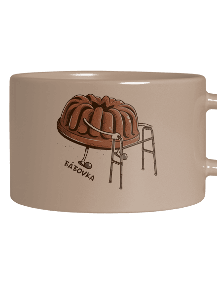 Bábovka hrnek makronka Brown Macaron