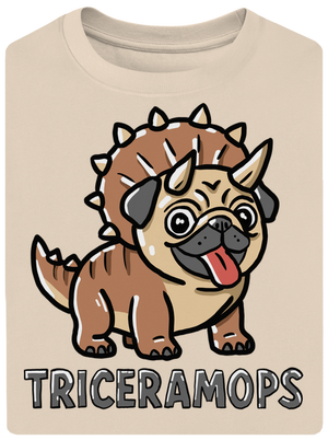 Triceramops unisex tričko oversized Almond