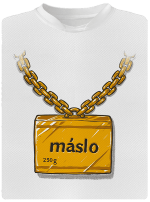 Máslo dětské sportovní tričko White