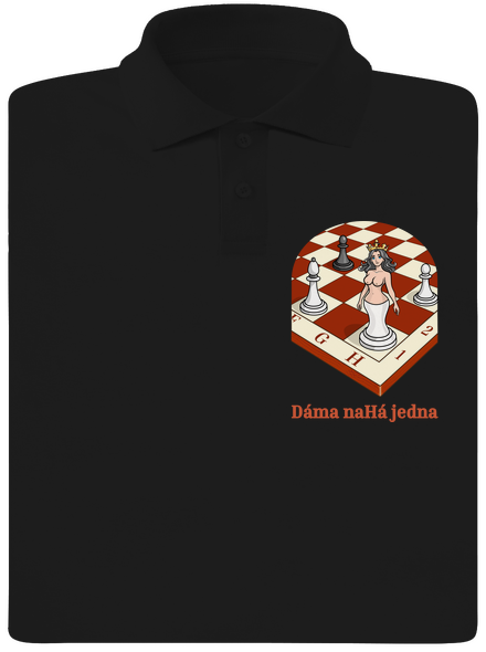 Dáma nahá jedna pánská polokošile Black