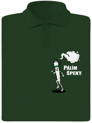 Pálím špeky pánská polokošile Bottle Green Mal