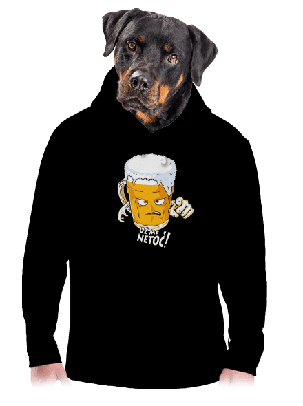 Netoč mě pánská mikina klokanka Black